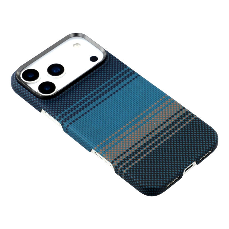 iPhone 17 Pro Max 0.4mm Ultra-Thin Real Aramid Carbon Fiber Case with Magsafe - Sunset Moonrise